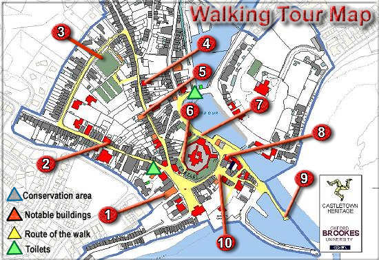 Walking tour map