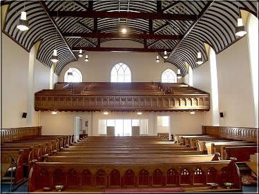 The Methodist Church, Castletown, showing the interior after new decoration June 2004
